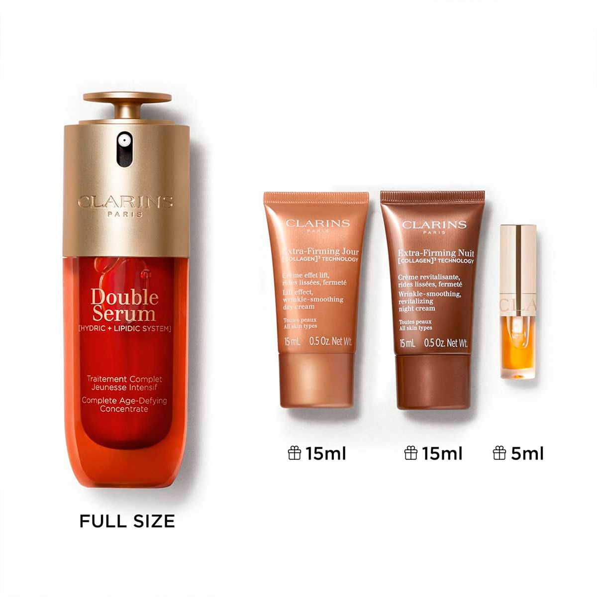 SET ANTIEDAD Y MAQUILLAJE CLARINS DOUBLE SERUM & EXTRA FIRMING - 2