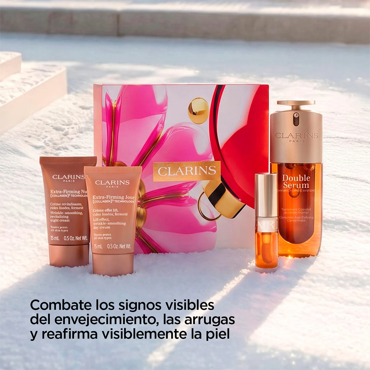 SET ANTIEDAD Y MAQUILLAJE CLARINS DOUBLE SERUM & EXTRA FIRMING - 3