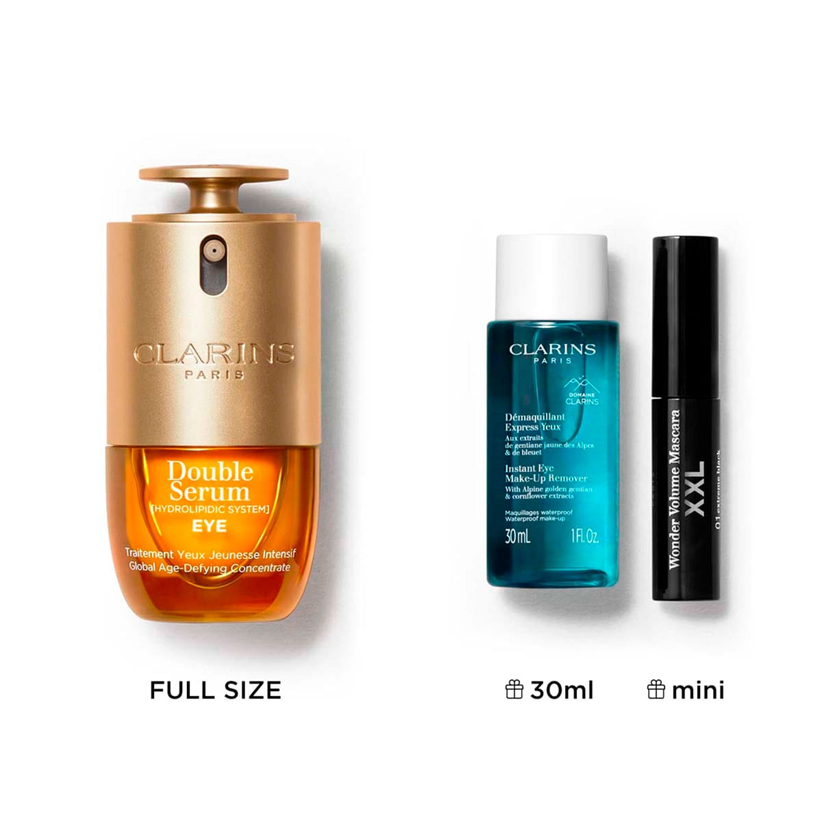 SET ANTIEDAD OJOS Y MAQUILLAJE CLARINS DOUBLE SERUM EYE - 2