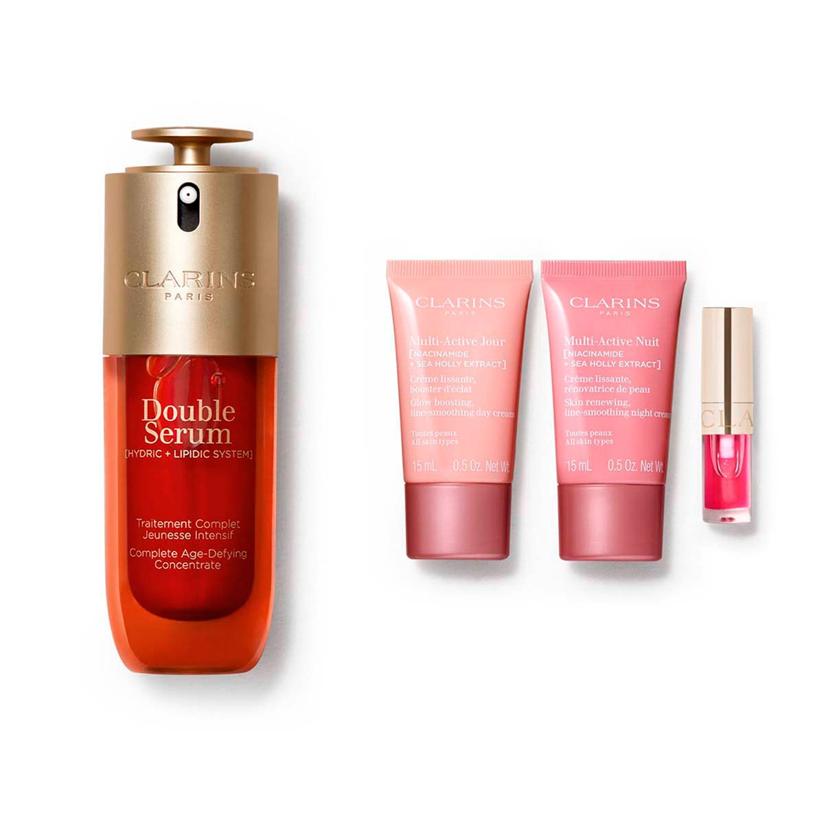 SET ANTIEDAD Y MAQUILLAJE CLARINS DOUBLE SERUM & MULTIACTIVE - 2