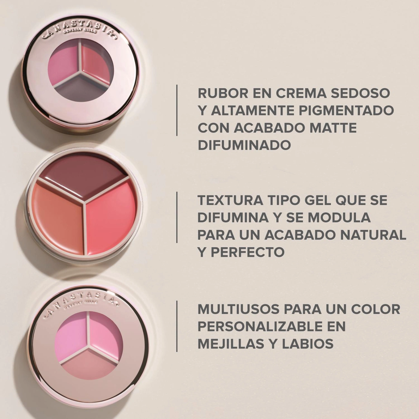 RUBOR ANASTASIA BEVERLY HILLS TOICH TRIO PINK - 3