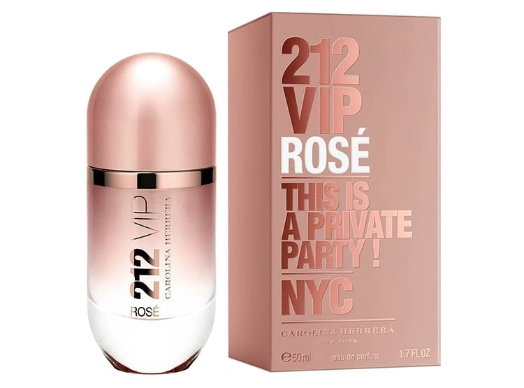 PERFUME CAROLINA HERRERA 212 VIP ROSÉ MUJER EDP 50ML - 1