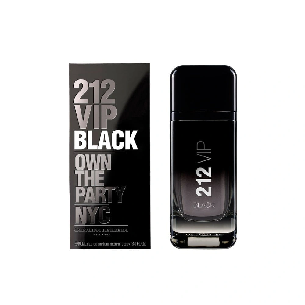 PERFUME CAROLINA HERRERA 212 VIP BLACK HOMBRE EDP 100ML - 1