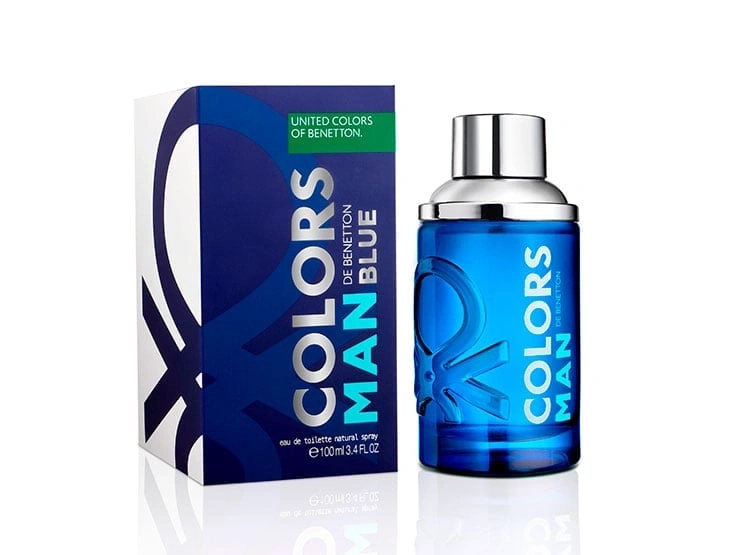 PERFUME BENETTON COLORS BLUE HOMBRE EDT 100 ML - 1