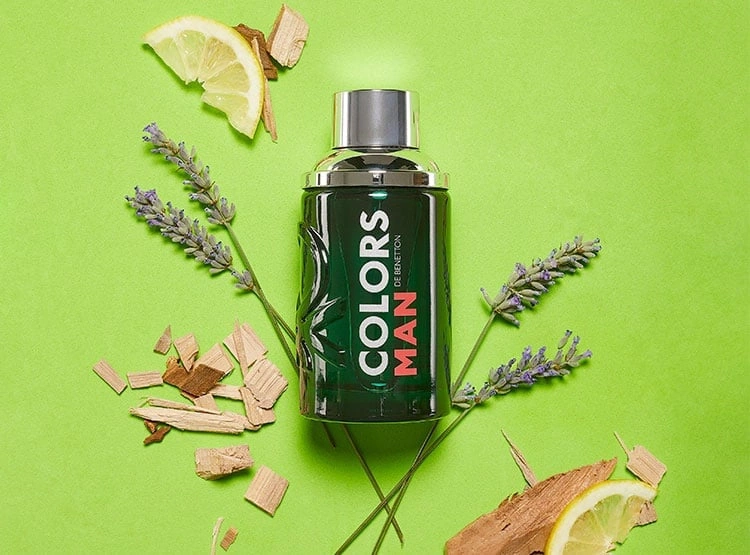PERFUME BENETTON COLORS GREEN HOMBRE EDT 100 ML - 4