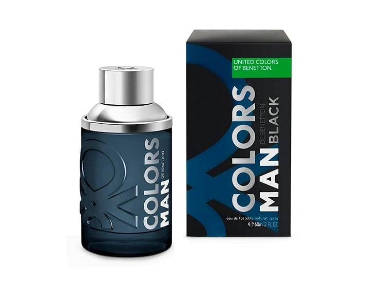 PERFUME BENETTON COLORS BLACK HOMBRE EDT 60 ML - 1