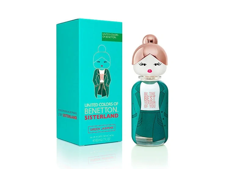 PERFUME BENETTON SISTERLAND GREEN JASMINE MUJER EDT 80 ML - 1