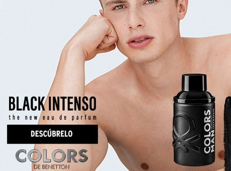 PERFUME BENETTON BLACK INTENSO HOMBRE EDP 60 ML - 5