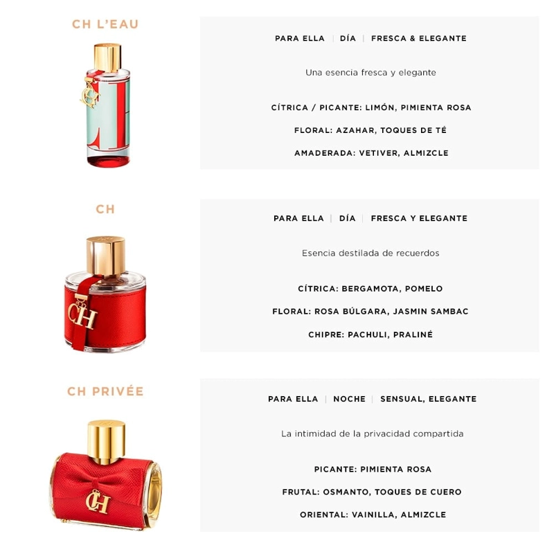 PERFUME CAROLINA HERRERA CH MUJER EDT 50ML - 5