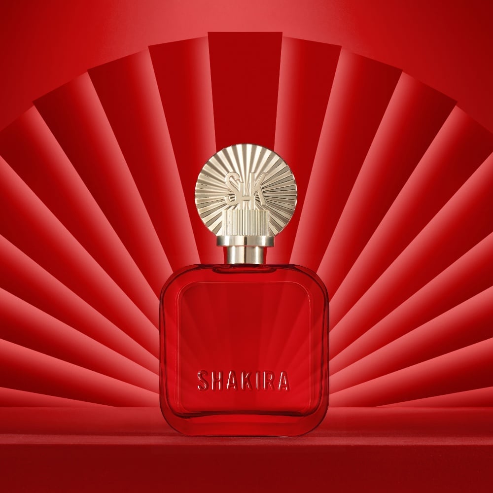 SET PERFUME SHAKIRA ROJO MUJER EDP 50ML + BODY LOTION 75ML - 2