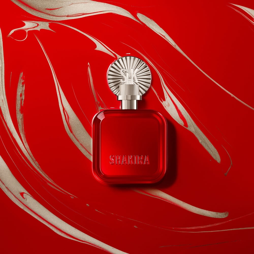 SET PERFUME SHAKIRA ROJO MUJER EDP 50ML + BODY LOTION 75ML - 4