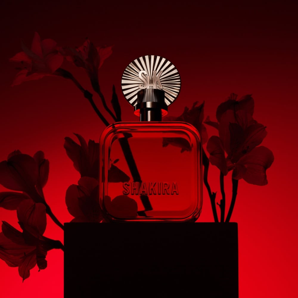SET PERFUME SHAKIRA ROJO MUJER EDP 50ML + BODY LOTION 75ML - 5