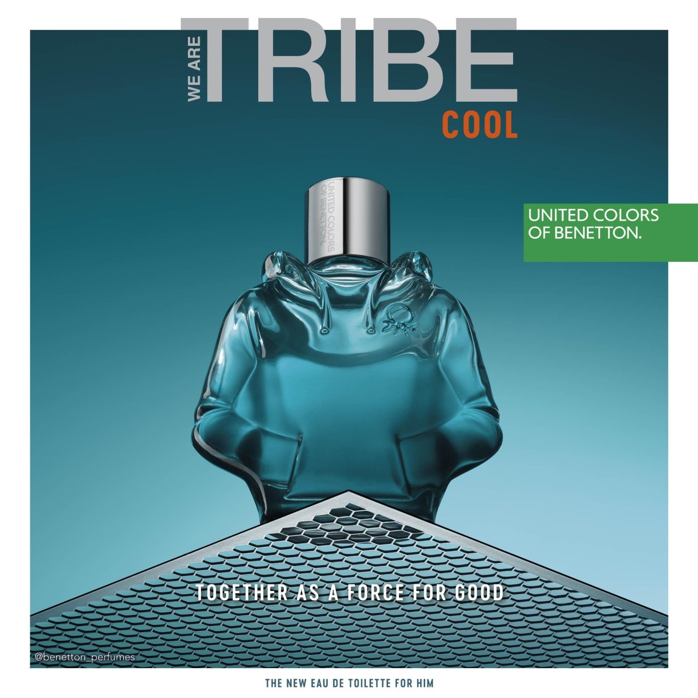 PERFUME BENETTON TRIBE COOL HOMBRE EDT 90 ML - 3
