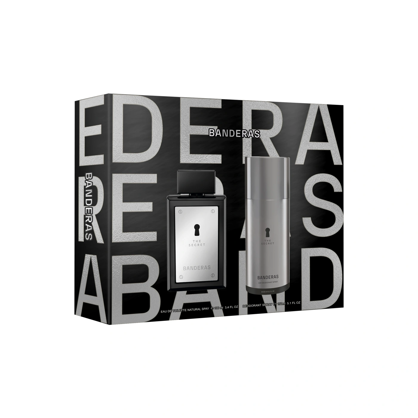 PERFUME BANDERAS THE SECRET HOMBRE EDT 100 ML + DESODORANTE 150 ML - 1