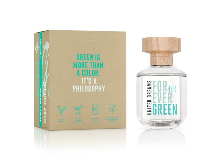 PERFUME BENETTON UNITED DREAMS FOREVER GREEN HER MUJER EDT 80 ML - 2