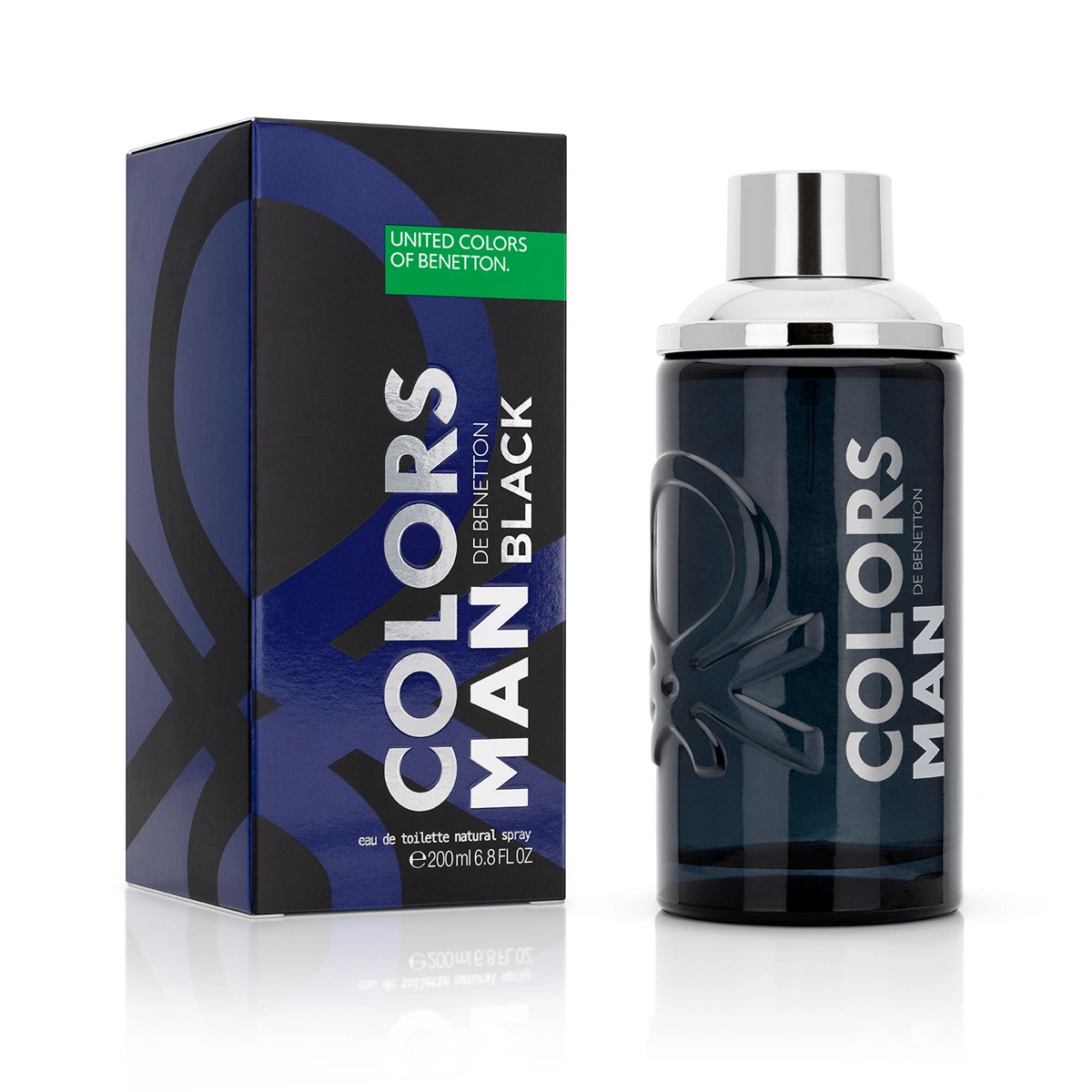 PERFUME BENETTON COLORS BLACK MAN HOMBRE EDT 200 ML - 1