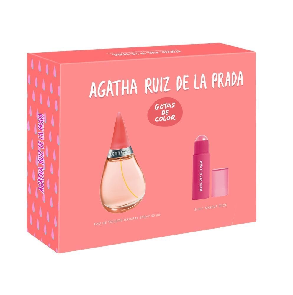 PERFUME AGATHA RUIZ DE LA PRADA GOTAS EDT 50ML + MAKEUP STICK - 1