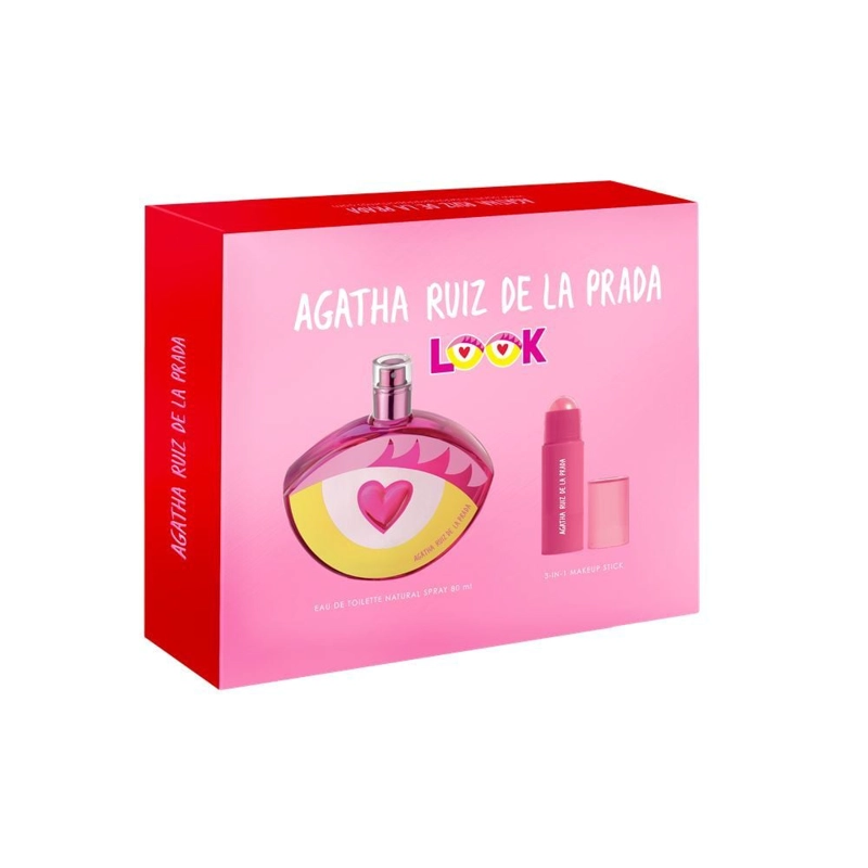 PERFUME AGATHA RUIZ DE LA PRADA LOOK EDT 80ML + MAKEUP STICK - 1