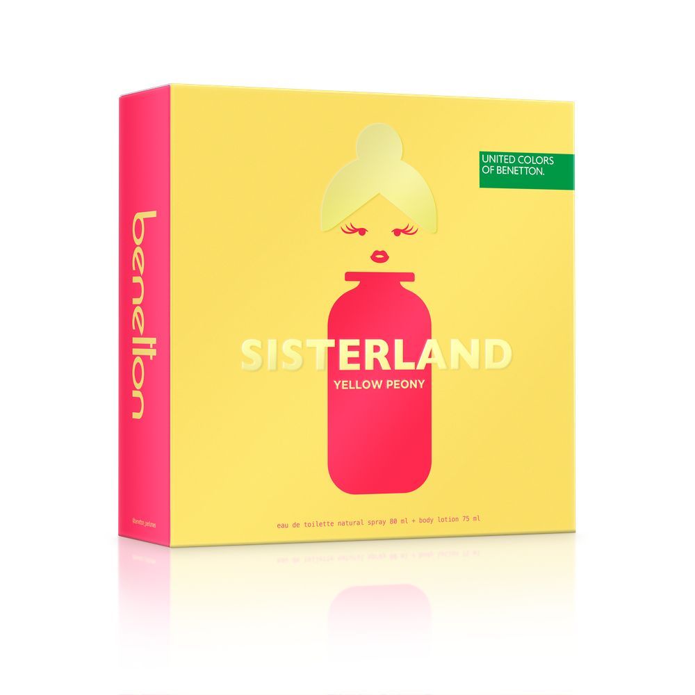 BENETTON SISTERLAND YELLOW PEONY MUJER EDT 80ML + BL75 - 3
