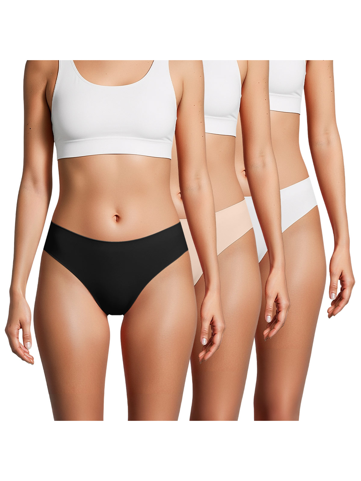 PACK X3 CALZÓN TOP MULTICOLOR CULOTTE - 1