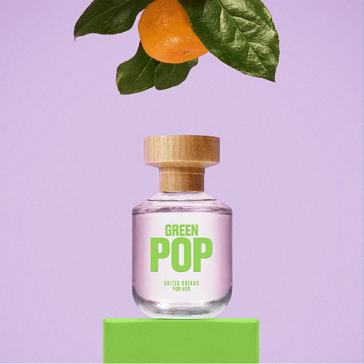 PERFUME BENETTON GREEN POP HER MUJER EDT 80 ML - 4