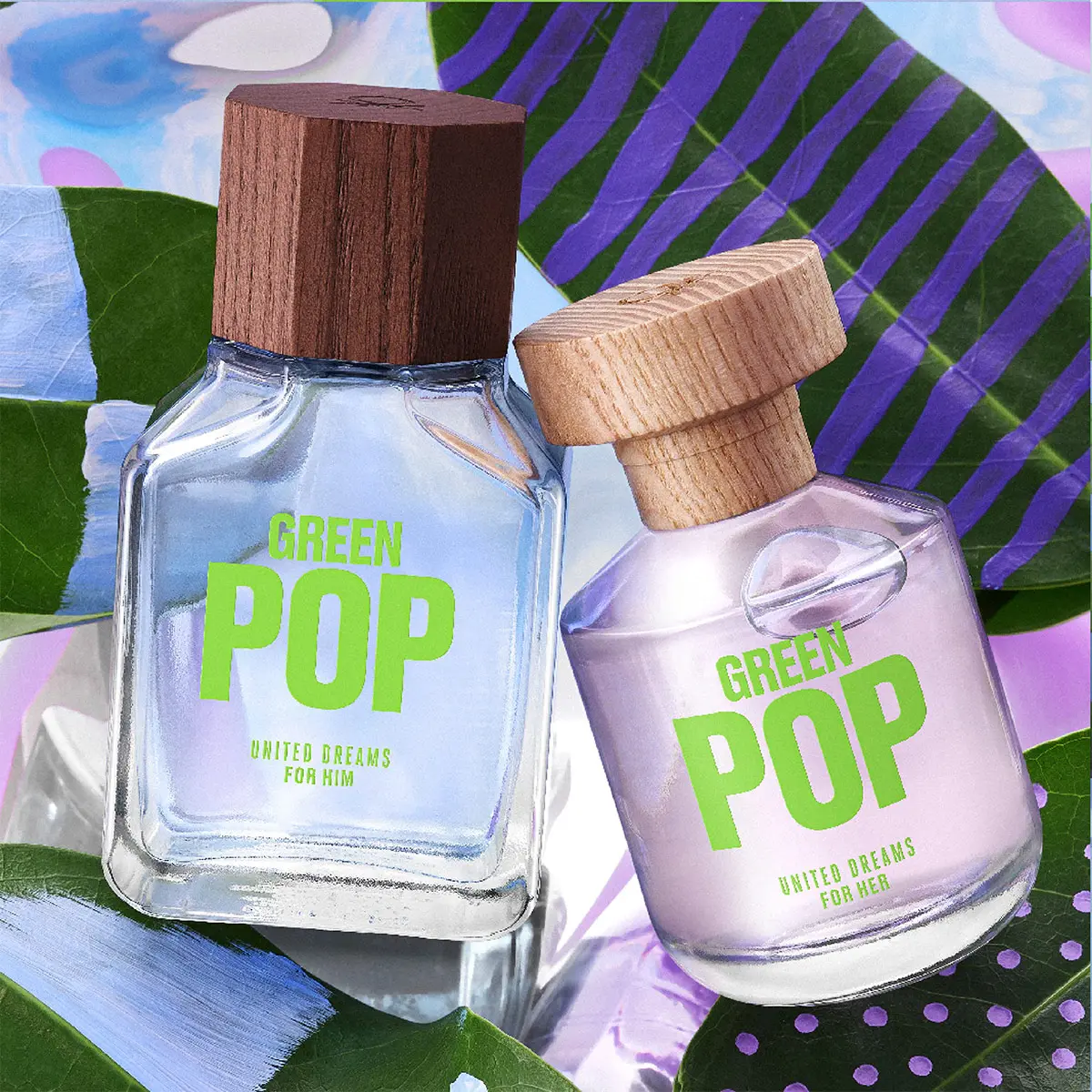 PERFUME BENETTON GREEN POP HER MUJER EDT 80 ML - 5