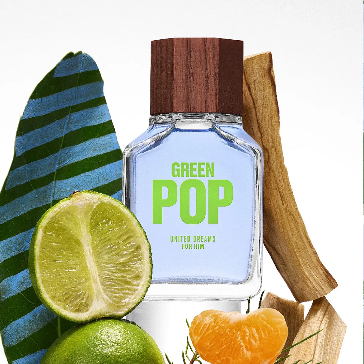 PERFUME BENETTON GREEN POP HIM HOMBRE EDT 100 ML - 3