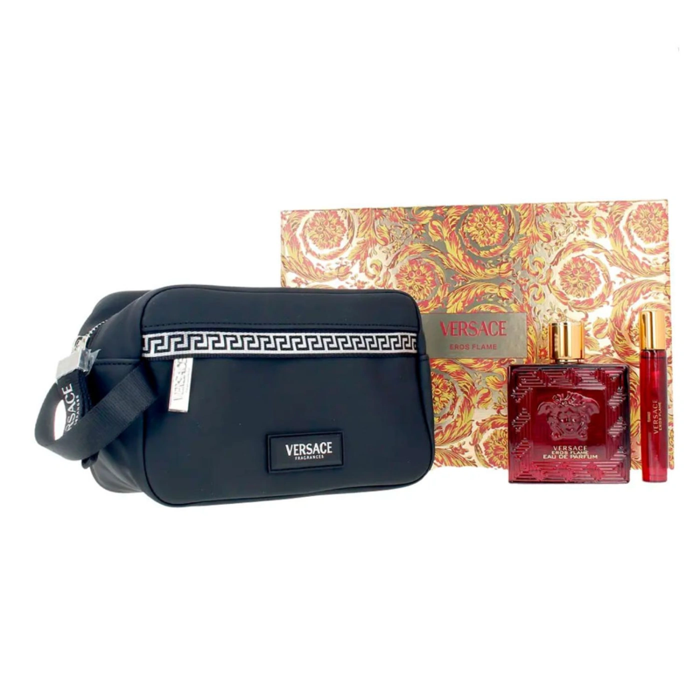 SET EROS FLAME EDP 100 ML + MINI 10ML + NECESER MEN - 1