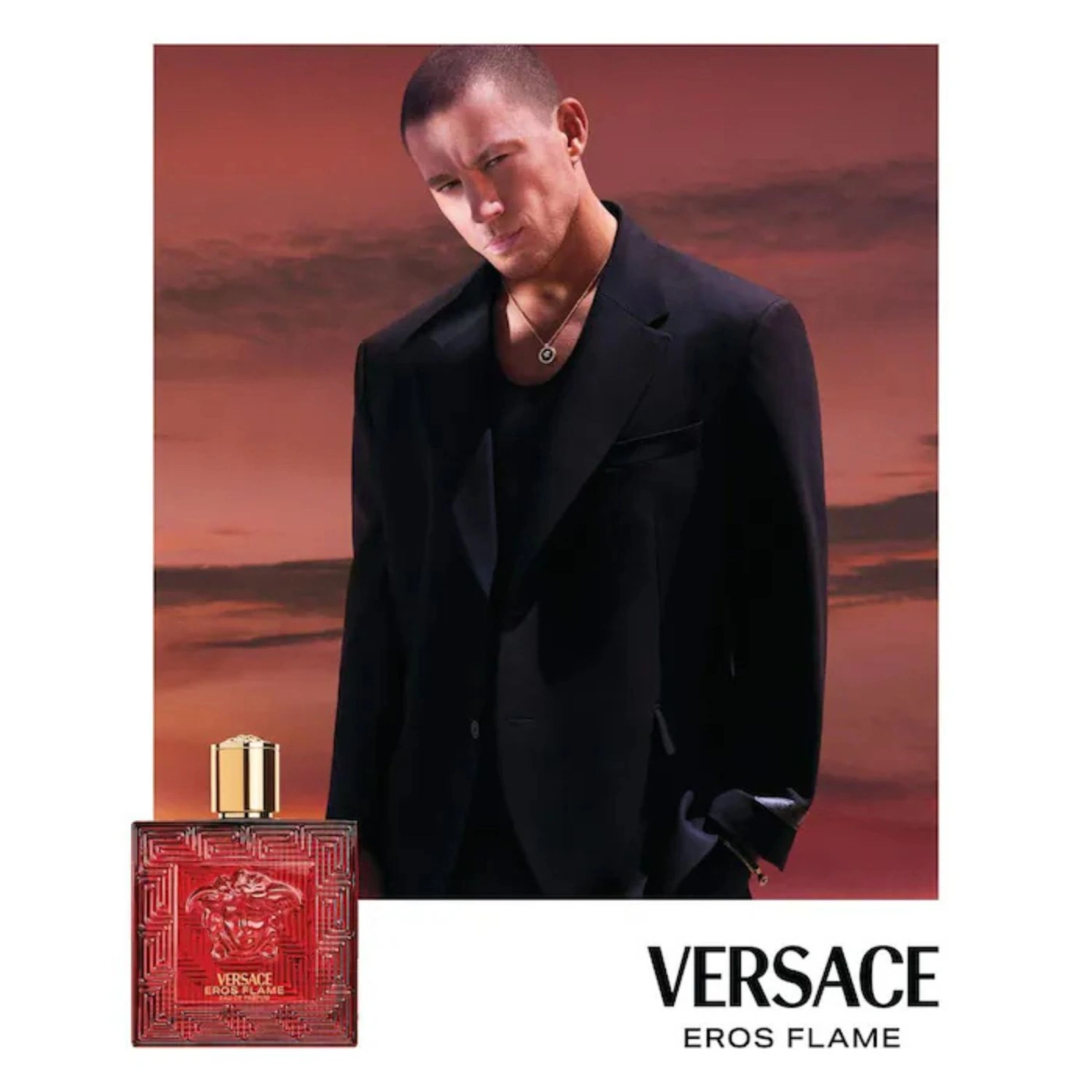 SET EROS FLAME EDP 100 ML + MINI 10ML + NECESER MEN - 6
