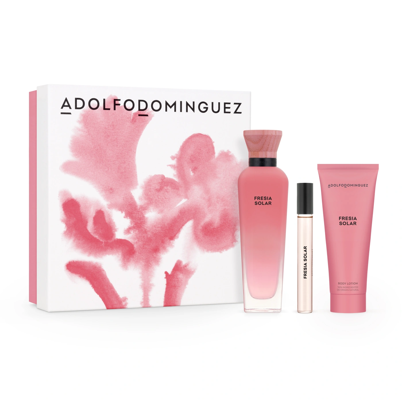 SET PERFUME ADOLFO DOMINGUEZ FRESIA SOLAR MUJER EDP 120ML+10ML+75ML - 1