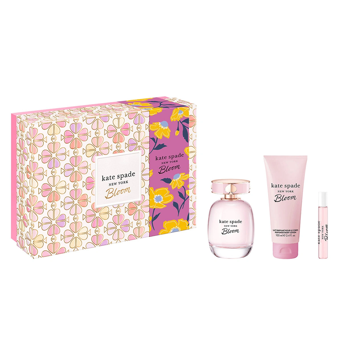 PERFUME KATE SPADE BLOOM NEW YORK MUJER EDT 100 ML + LOCIÓN CORPORAL 100 ML + 7.5 ML - 1