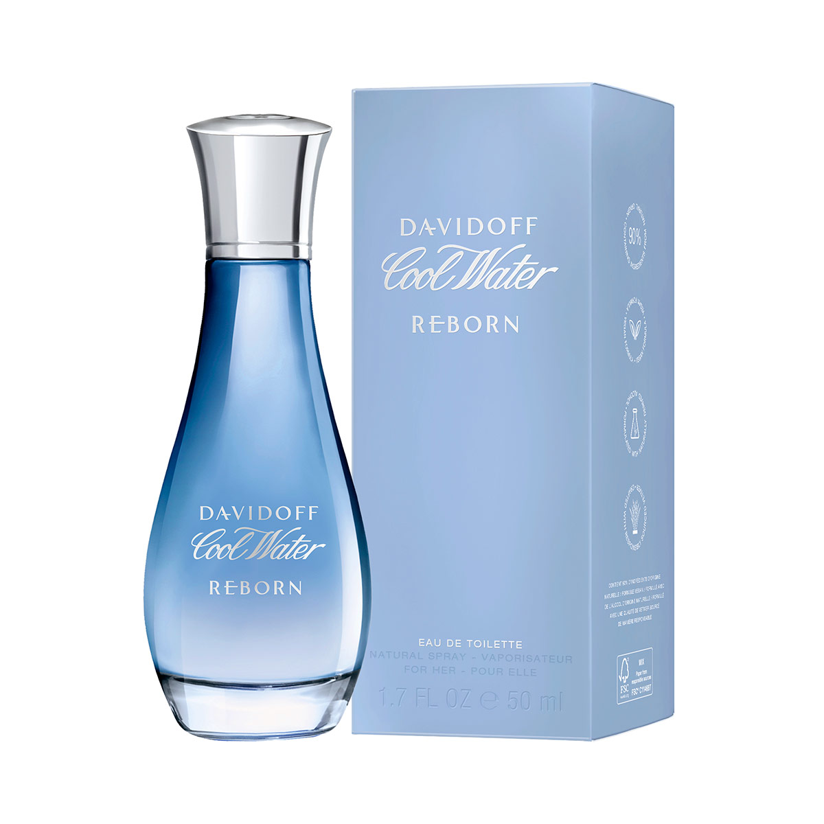 PERFUME DAVIDOFF COOL WATER REBORN MUJER EDT 100 ML - 2