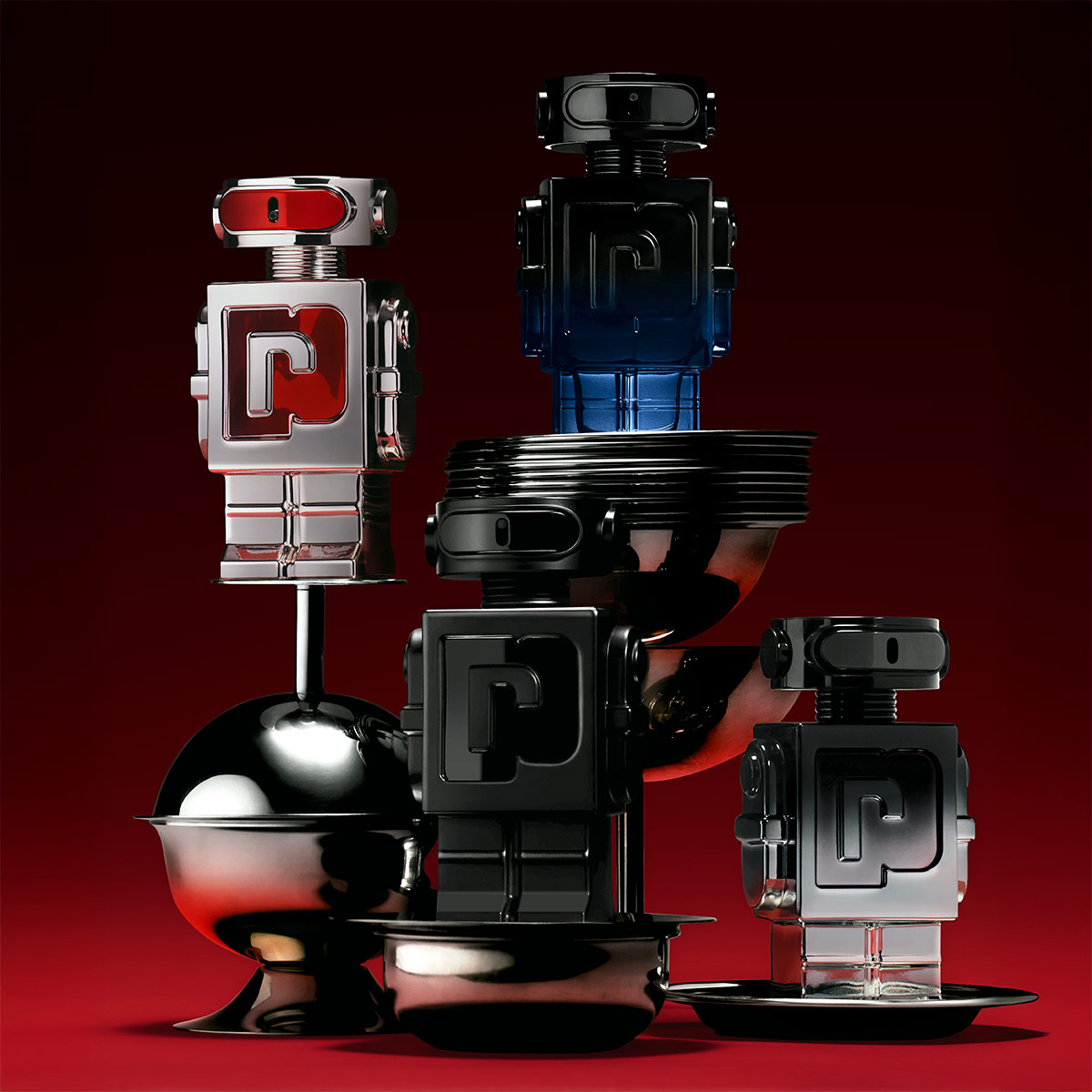 PERFUME RABANNE PHANTOM IN RED PARFUM ELIXIR HOMBRE EDP 50 ML - 7