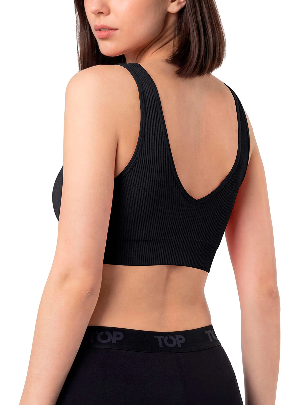 PACK X2 PETO MUJER TOP NEGRO - 3