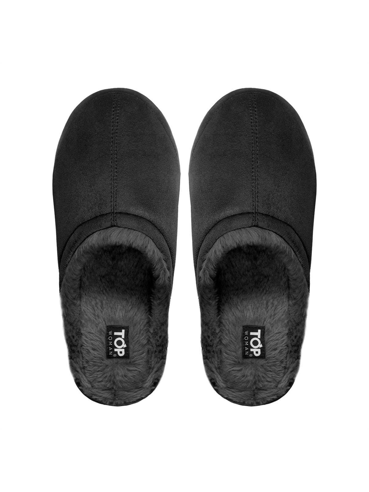 PANTUFLA MUJER TOP NEGRO - 1