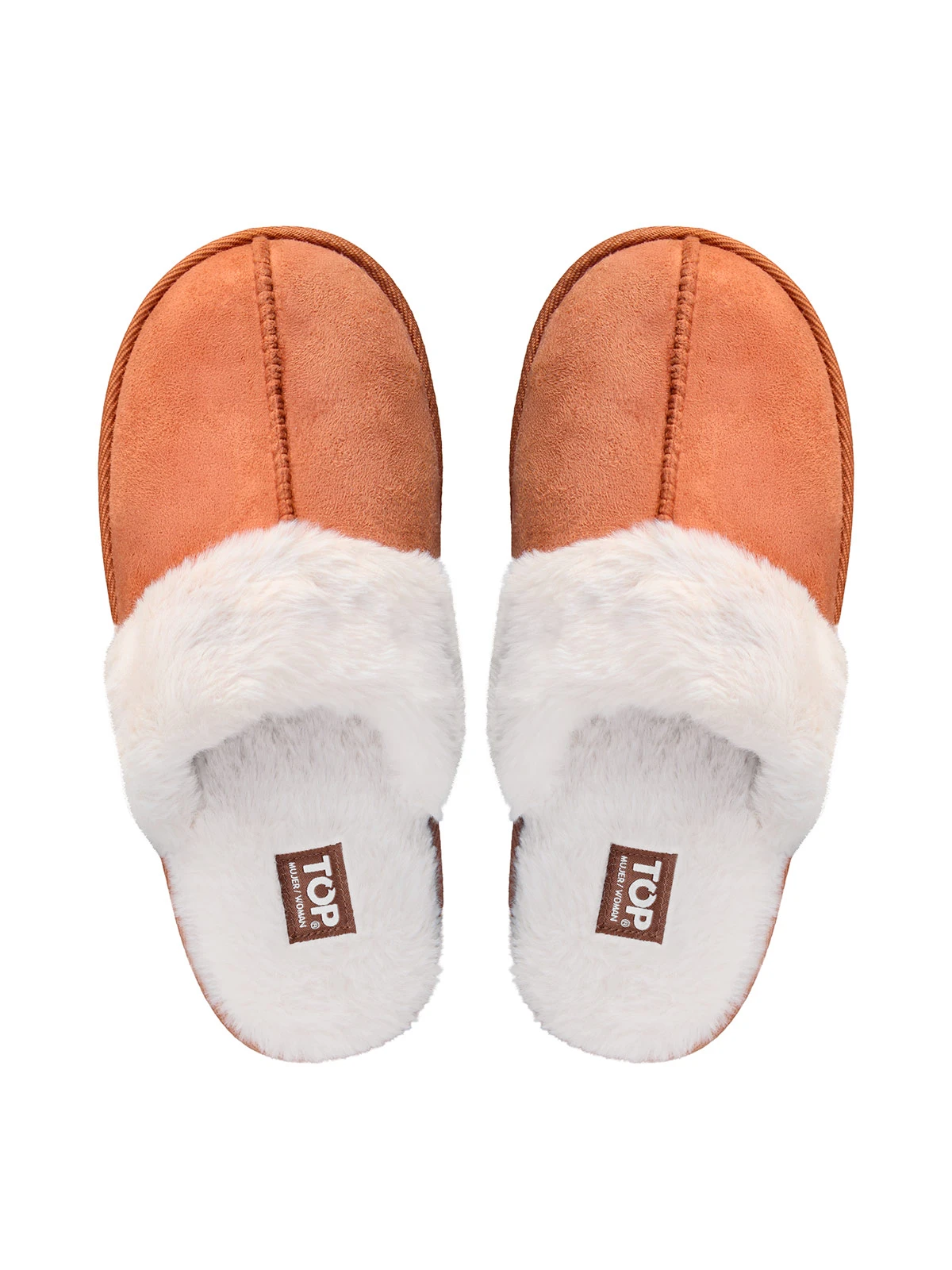 PANTUFLA MUJER TOP CAMEL - 1