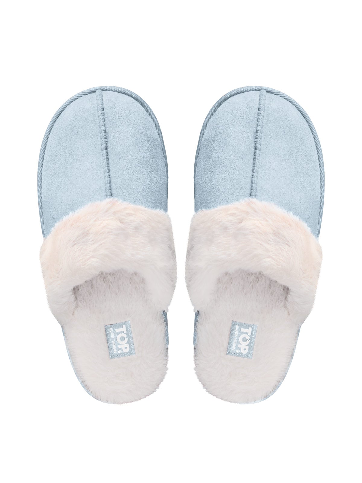 PANTUFLA MUJER TOP CELESTE - 1