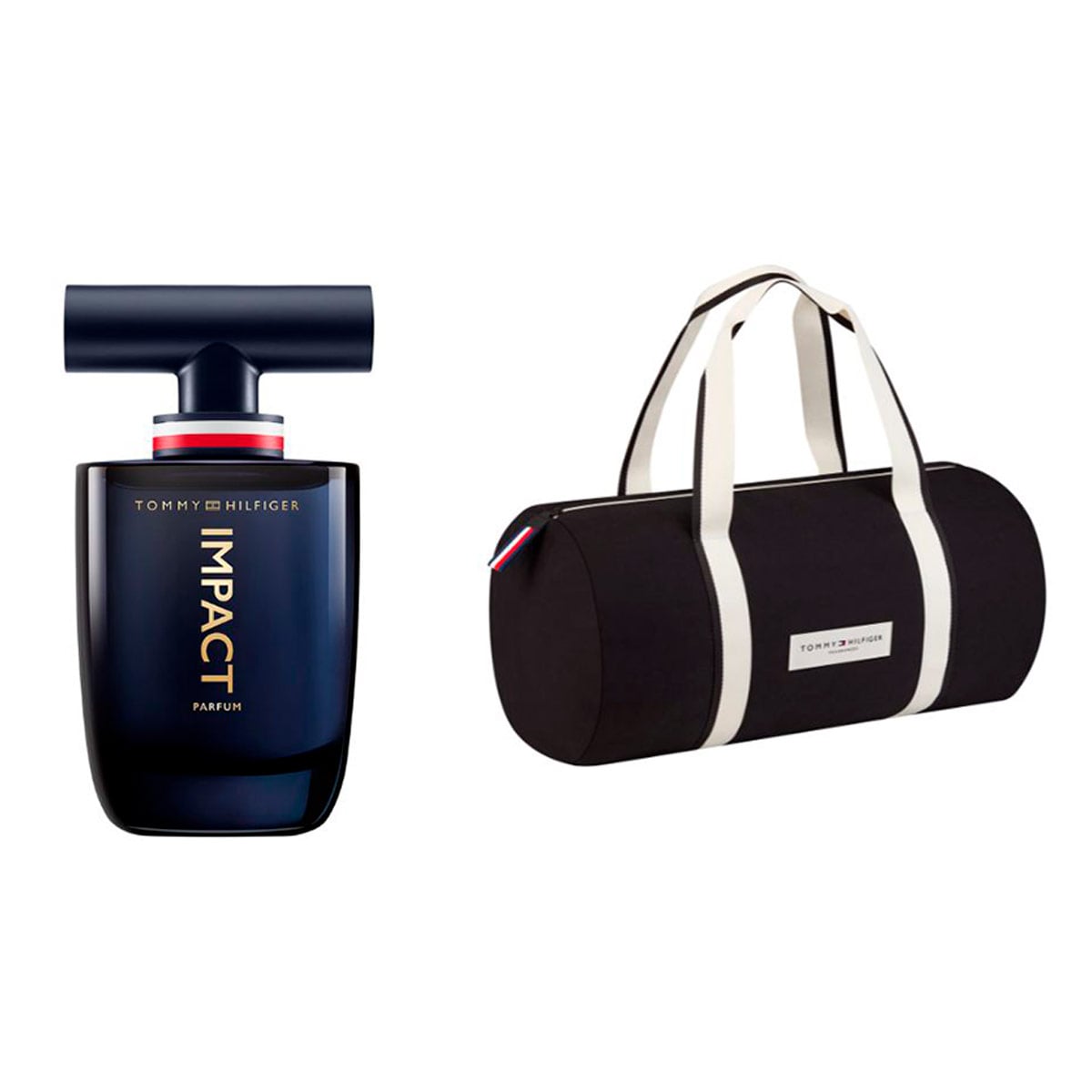 SET PERFUME TOMMY HILFIGER TOMMY IMPACT HOMBRE PARFUM 100ML+ RXC LARGE BAG - 1