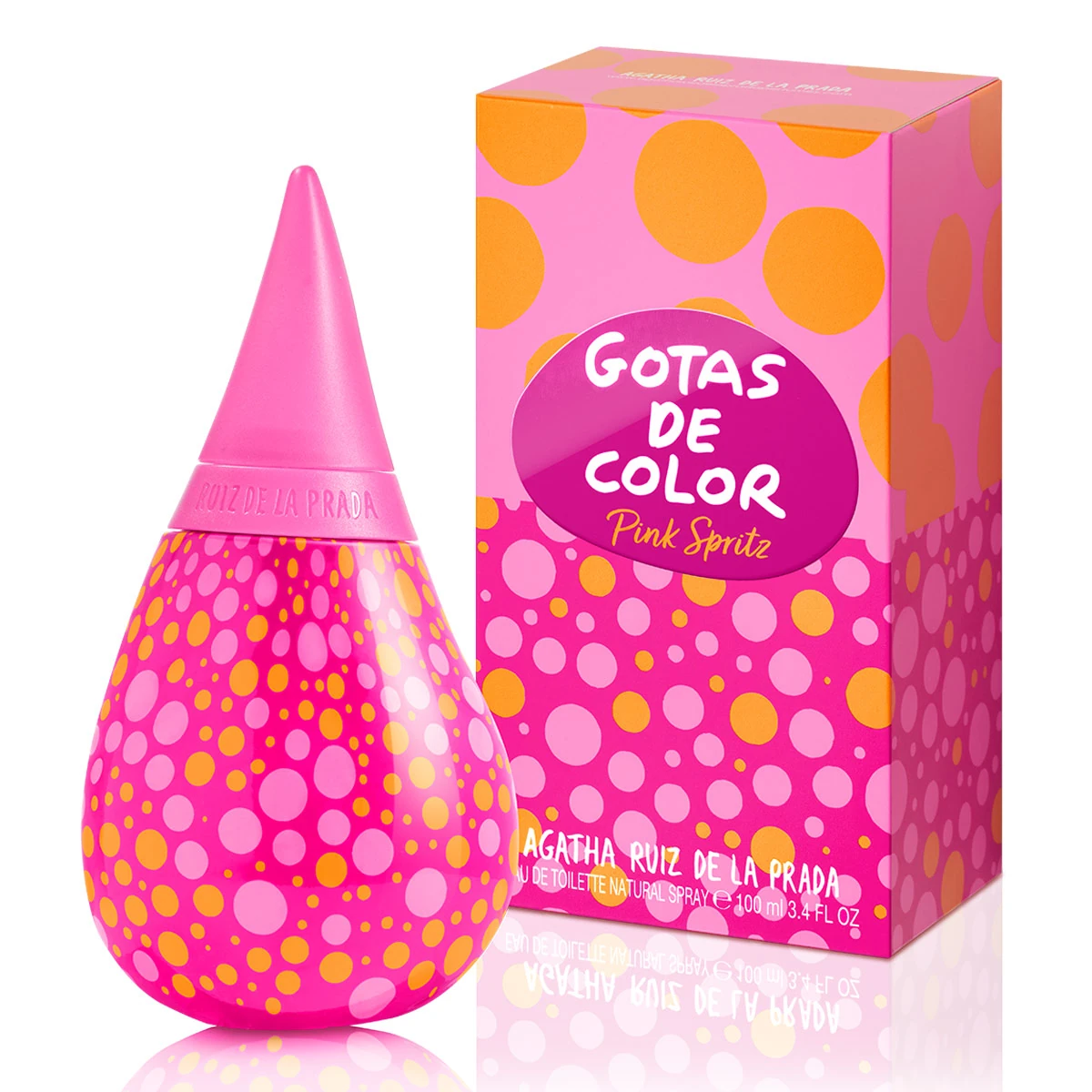 PERFUME AGATHA RUIZ DE LA PRADA GOTAS DE COLOR PINK SPRITZ MUJER EDT 100ML - 1