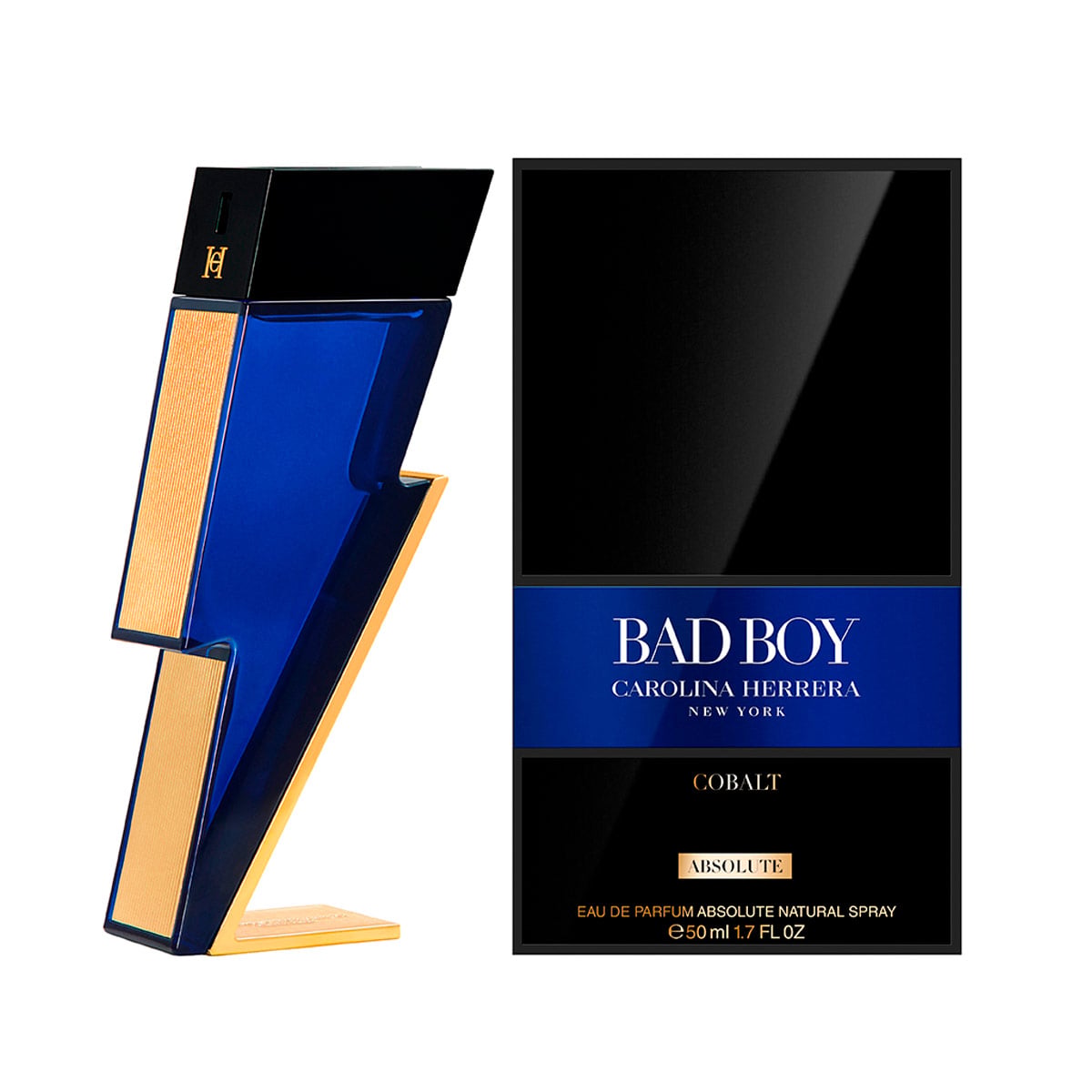 PERFUME CAROLINA HERRERA BAD BOY COBALT ABSOLUTE HOMBRE EDP 50ML - 1
