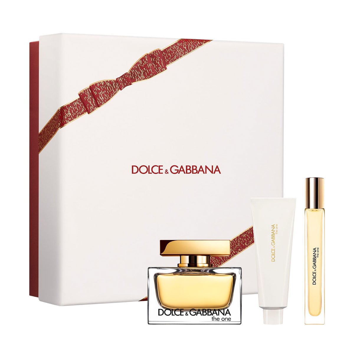 SET PERFUME DOLCE & GABBANA THE ONE MUJER EDP 75ML+BODY LOTION 50ML+MINI 10ML - 1