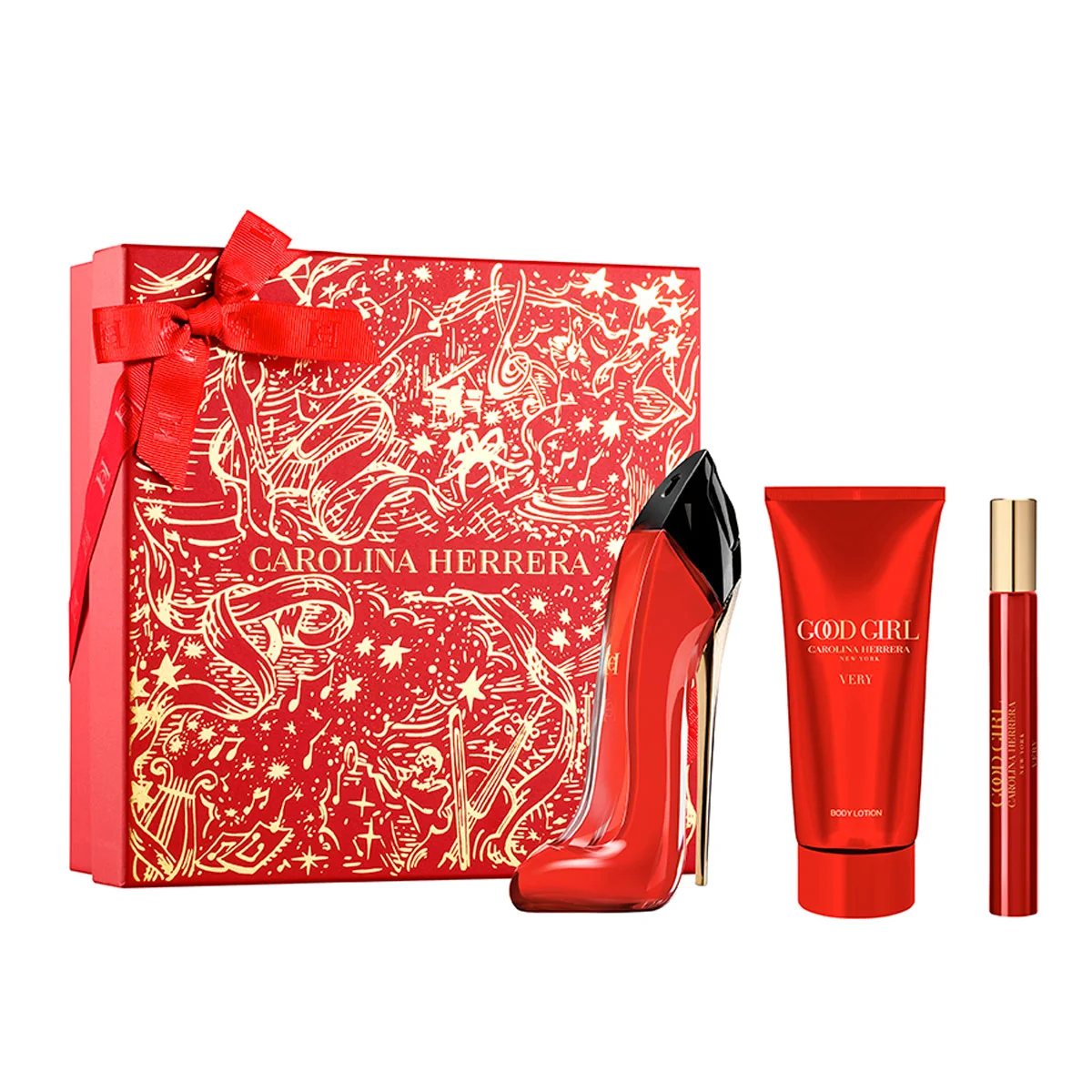 SET PERFUME CAROLINA HERRERA VERY GOOD GIRL MUJER EDP 80ML+100ML+MINI - 1