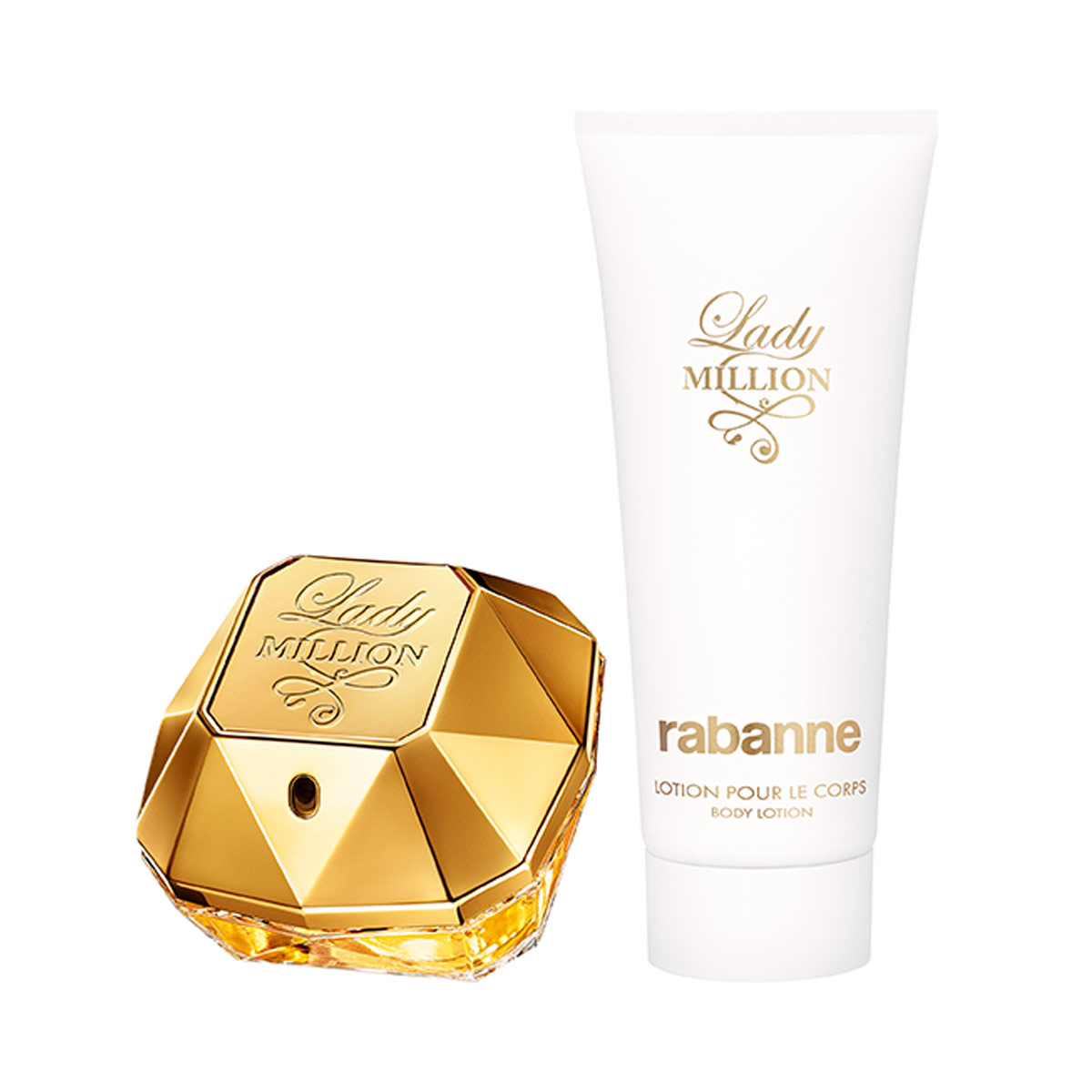 SET PERFUME PACO RABANNE LADY MILLION MUJER EDP 80 ML+ LOCIÓN CORPORAL 100 ML - 2