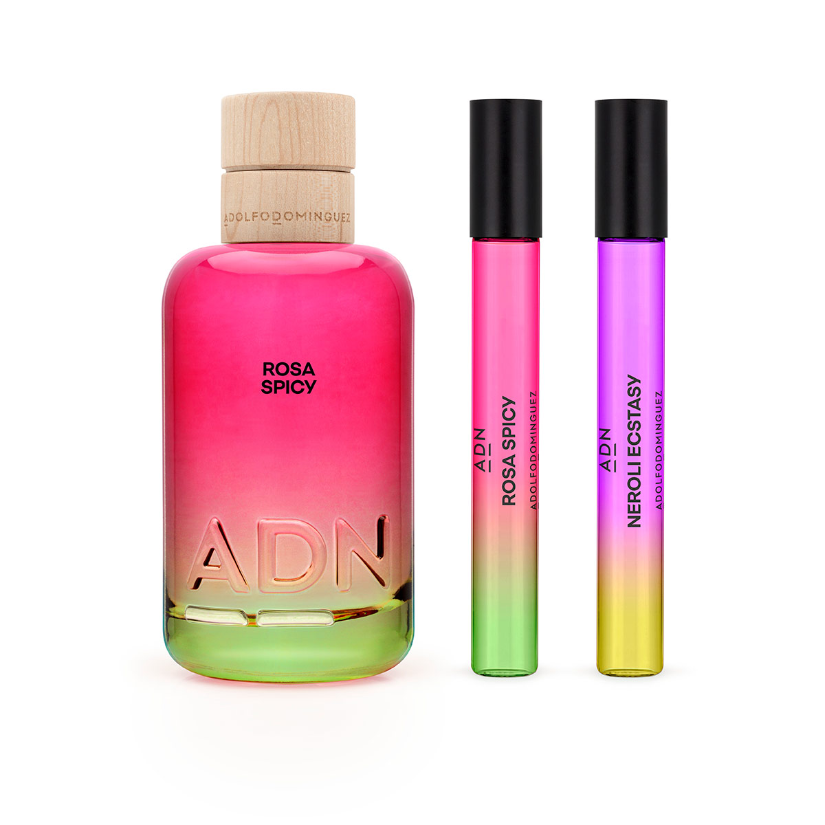 SET PERFUME ADOLFO DOMINGUEZ ADN ROSA SPICY MUJER EDP 100ML+10ML+NEROLI 10ML - 2