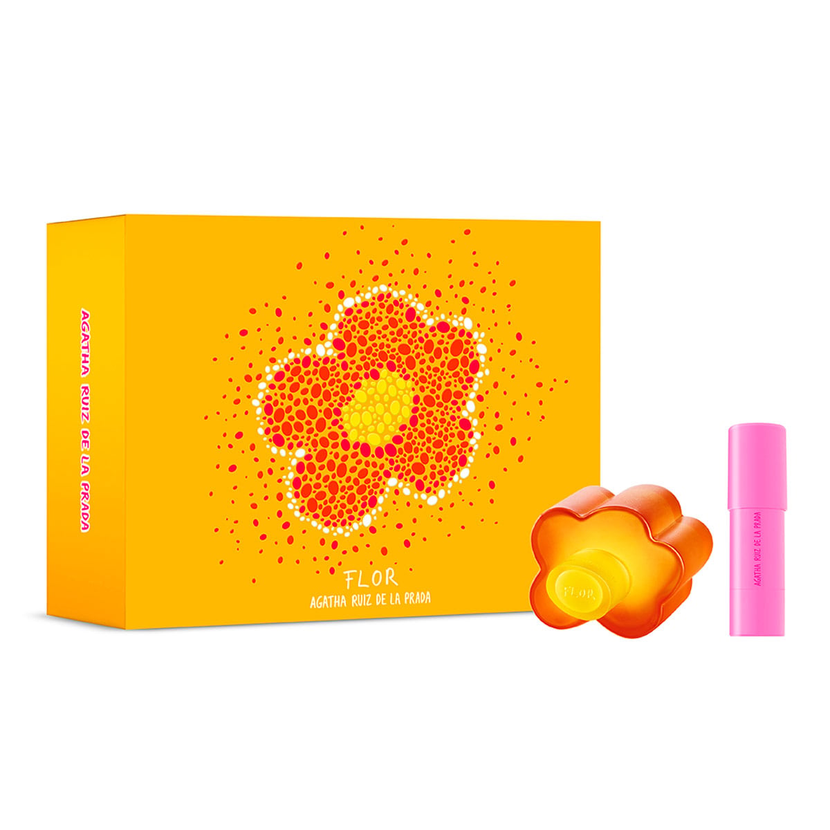 SET PERFUME AGATHA RUIZ DE LA PRADA FLOR MUJER EDT 50ML+LABIAL - 1