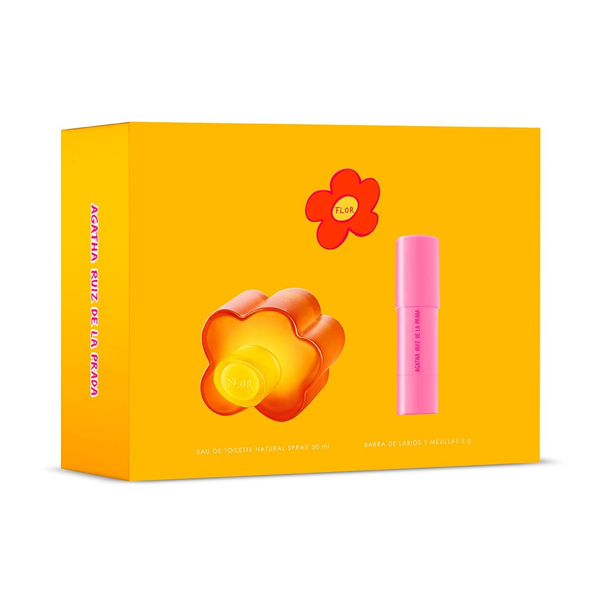SET PERFUME AGATHA RUIZ DE LA PRADA FLOR MUJER EDT 50ML+LABIAL - 2