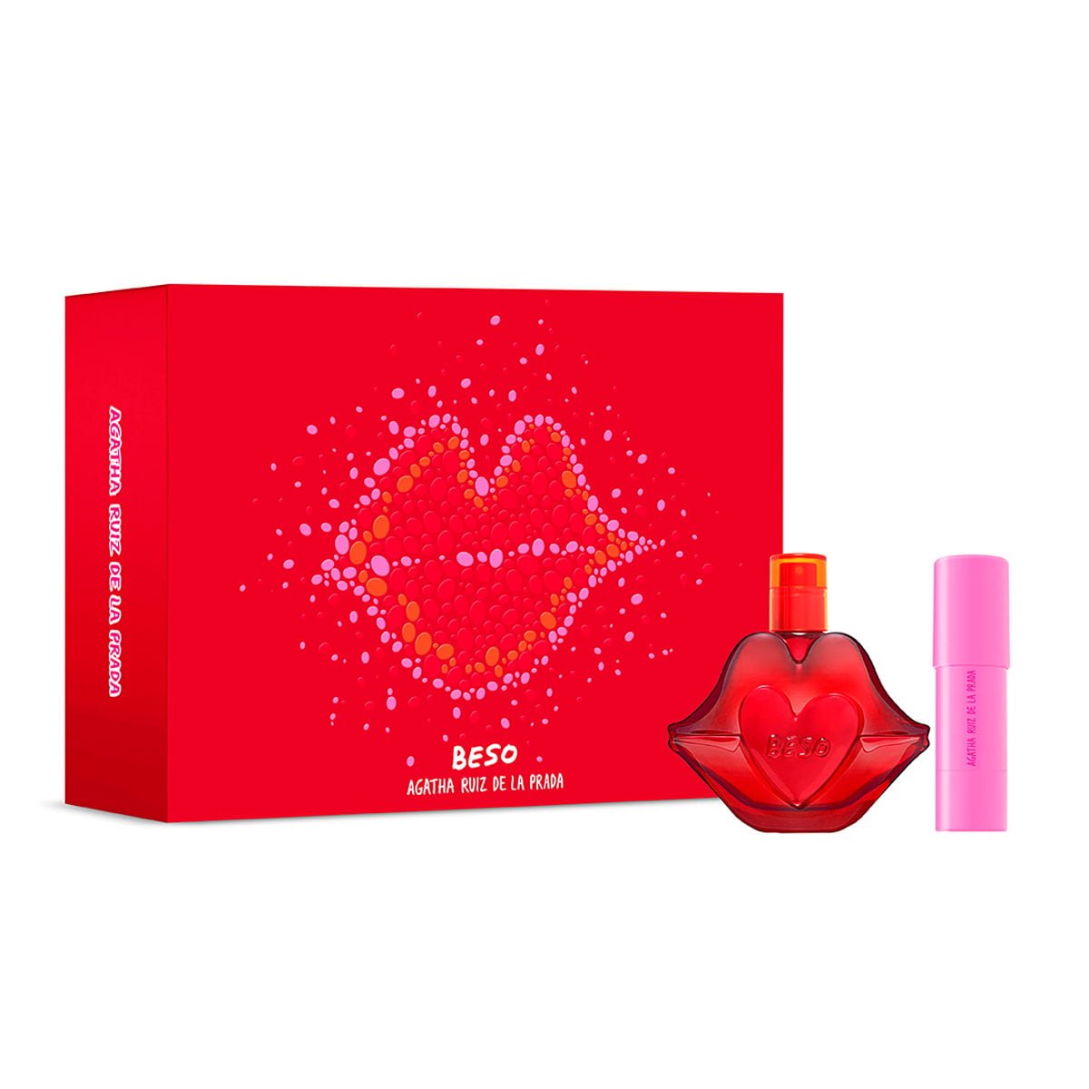 SET PERFUME AGATHA RUIZ DE LA PRADA BESO MUJER EDT 50ML+LABIAL - 1