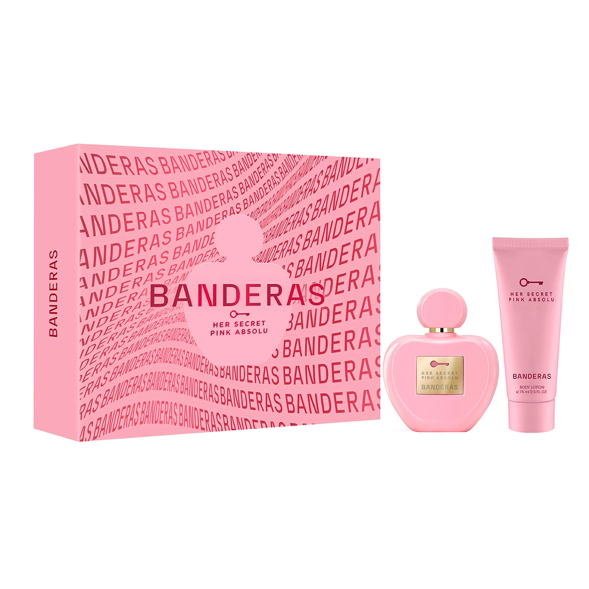 SET PERFUME BANDERAS HER SECRET PINK ABSOLU MUJER EDP 80ML+75ML - 1