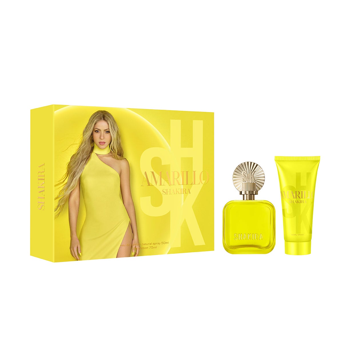 SET PERFUME SHAKIRA AMARILLO MUJER EDP 50ML+75ML - 1