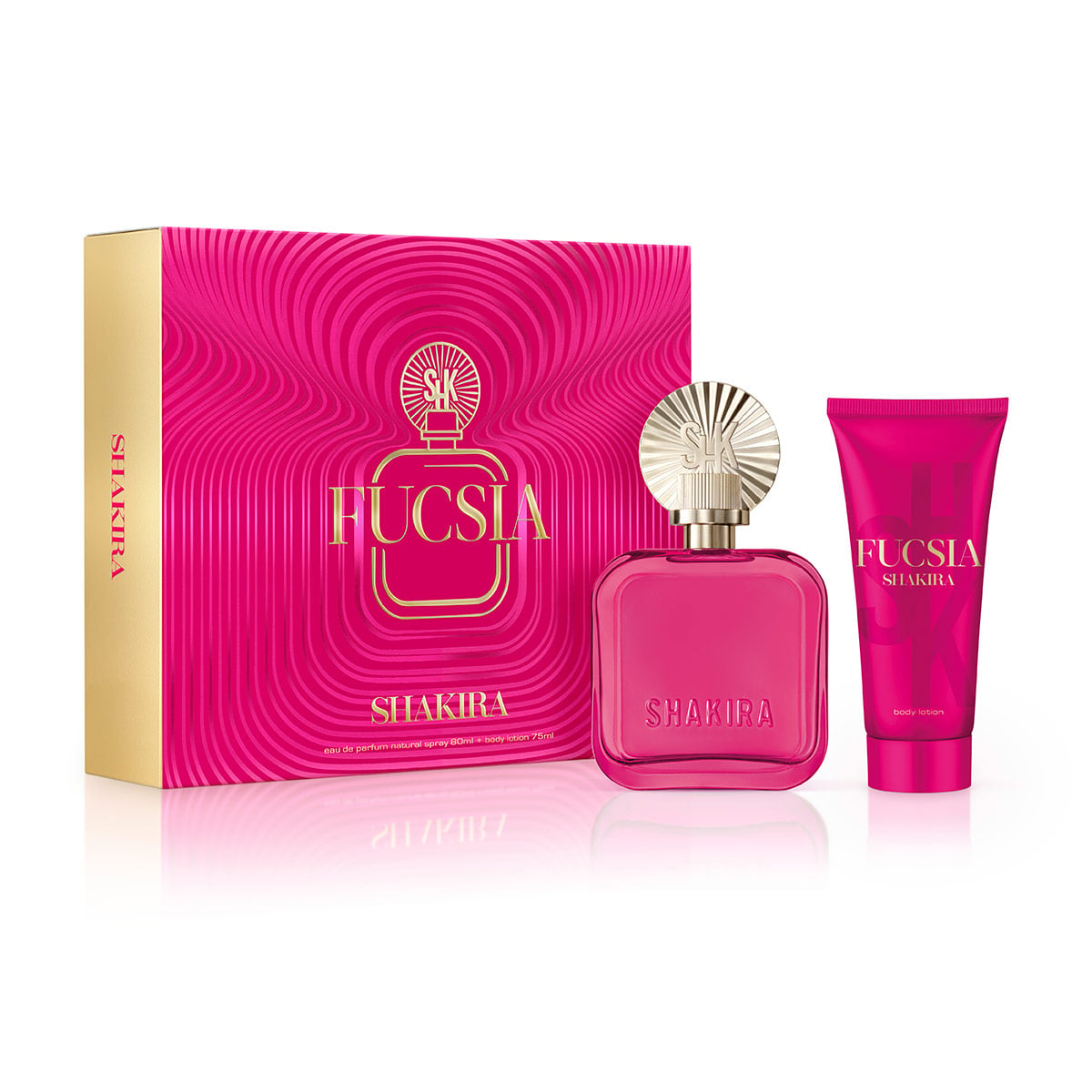 SET PERFUME SHAKIRA FUCSIA MUJER EDP 80ML+75ML - 1